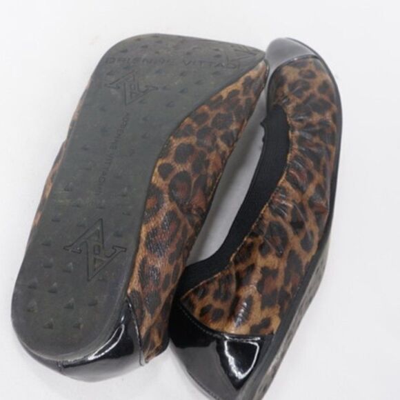 Adrienne Vittadini 'Vienna' Animal Print Cap Toe Ballet Flats, Size 7 - Picture 9 of 9